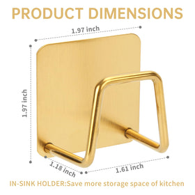 Blueden no-drill installation enables easy adhesive setup without wall damage.