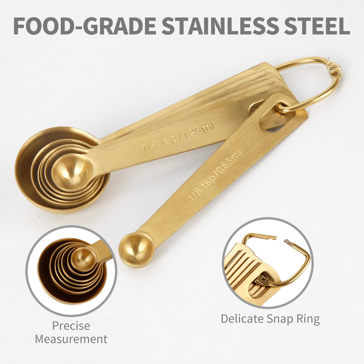 Blueden spoons with ring storage for organized kitchen tools