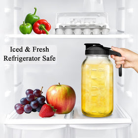 BLUEJUNWEI silicone-sealed lid keeps beverages fresh and leakproof