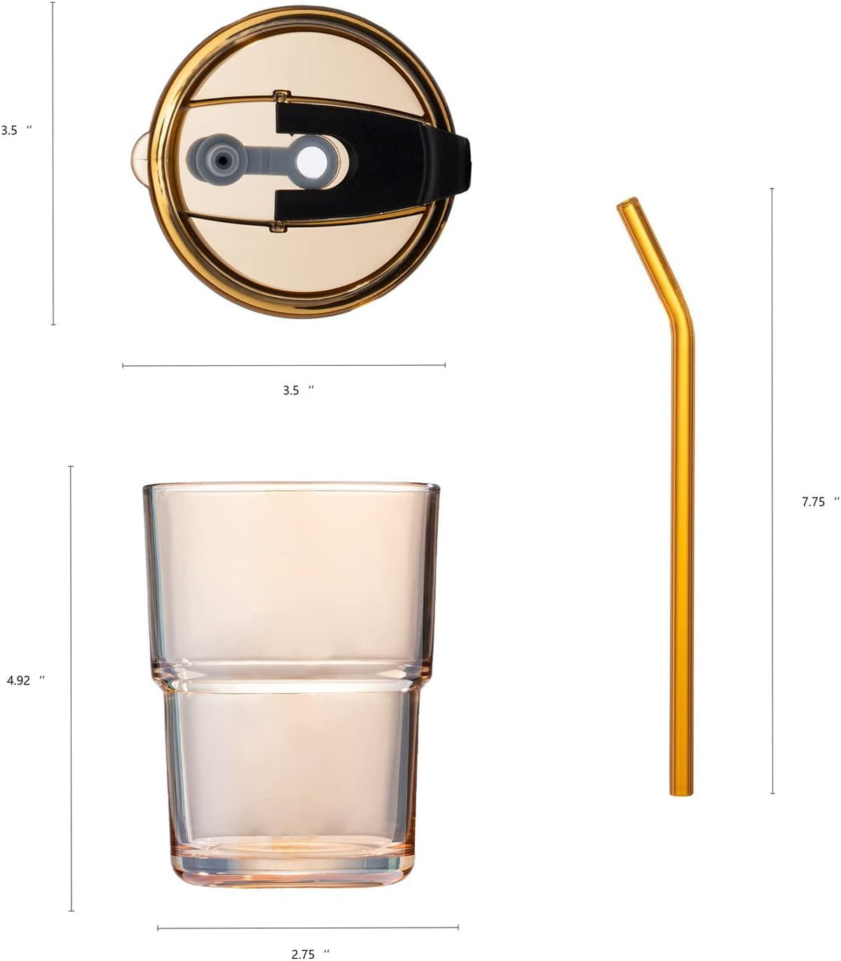 BLUEPOLAR Glass straw included for safer sipping and healthier hydration on the go.