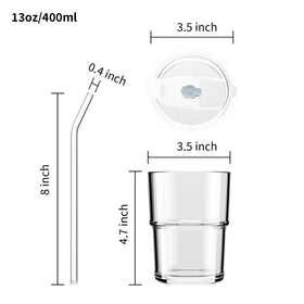 BluePolar thick-wall glass and glass straw support durable, healthy daily use