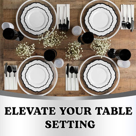 BLUESKY table scene showing plates from the Contemporary Collection for entertaining.
