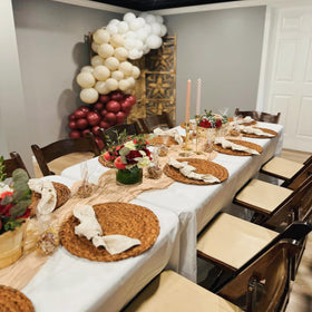 BLUETOP party drape ideas for arches and backdrops.