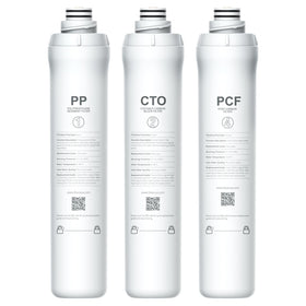 Bluevua RO100ROPOT PP filter close-up, enhancing water purity and taste for daily use.