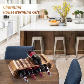 BLUEWEST compact rack keeps bottles accessible for casual entertaining.