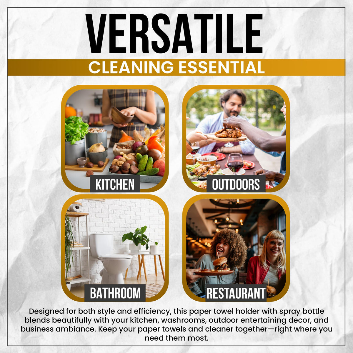 BluJaye rust-resistant base resists moisture in kitchen and bath