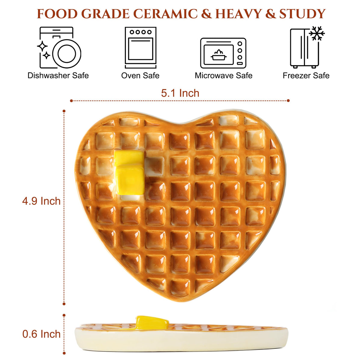 Blumalithea waffle spoon rest sits on the counter adding cheerful vibes.
