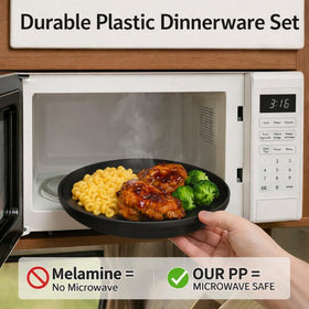 Blwan 40-piece bowl lightweight and practical for daily meals