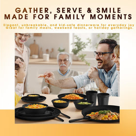 Blwan cutlery set sturdy and easy to handle for family dining