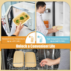 Bmboryxa airtight lids keep meals fresh during transport.