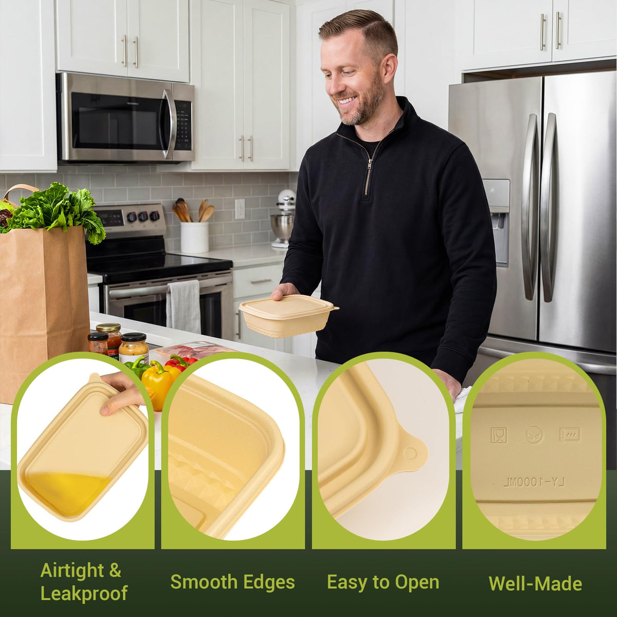 Bmboryxa freezer-safe containers preserving prepped meals in freezer