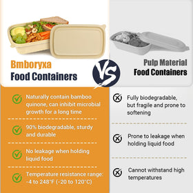 Bmboryxa containers are microwave, dishwasher, and freezer safe.
