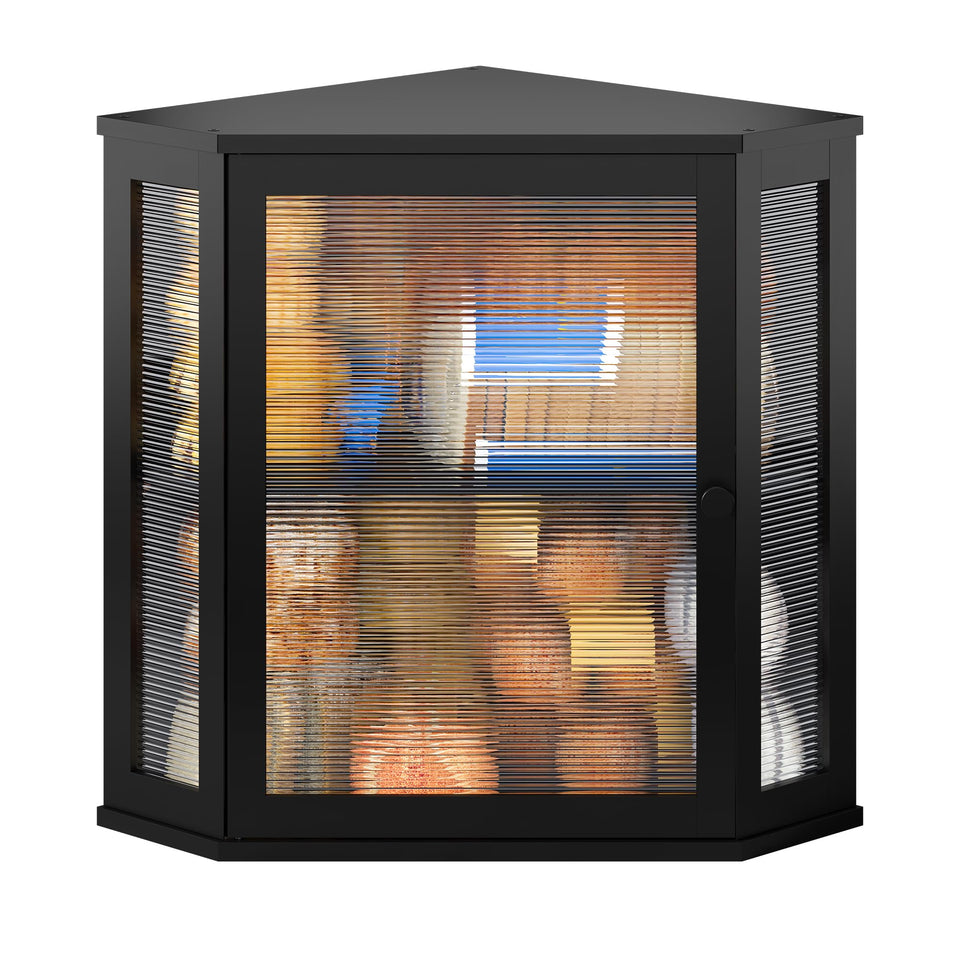 BMOSU Corner Bread Box front view highlighting spacious two-loaf capacity.