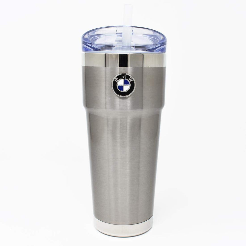 BMW Roundel Travel Mug with iconic logo keeps drinks hot or cold during daily drives