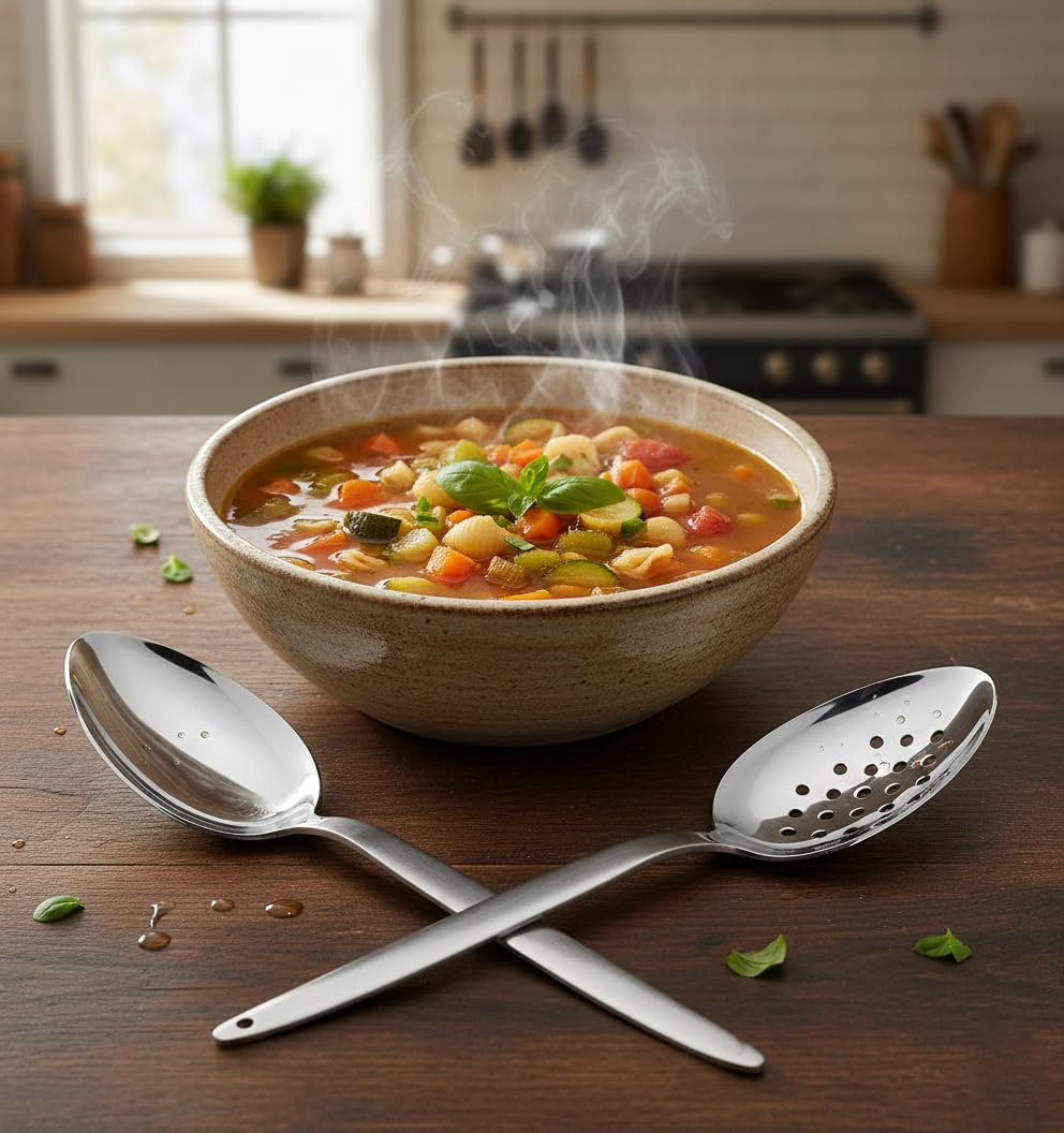 BNAZIND Kunz spoon with ergonomic handle for comfortable gripping.