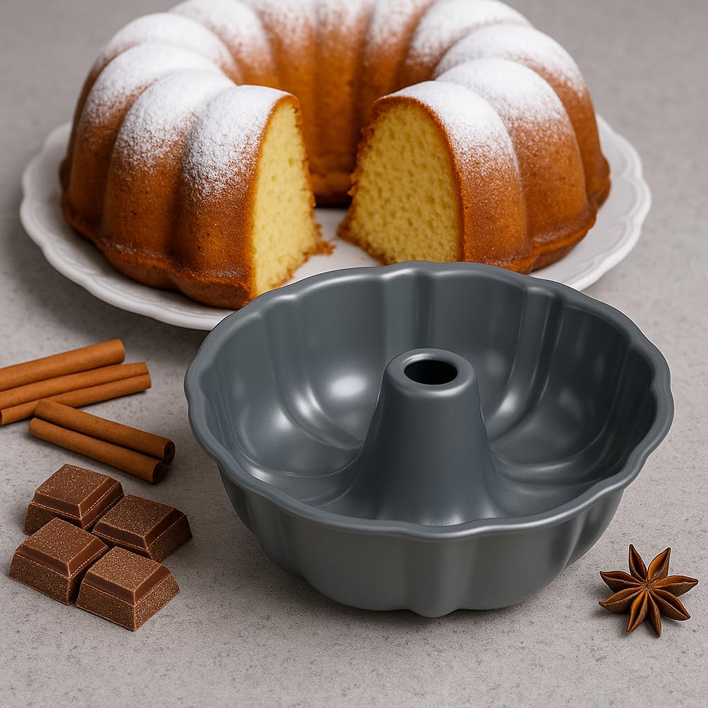 BNYD 10-inch fluted tube pan delivers golden crust and even bake.