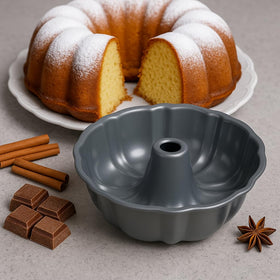 BNYD 10-inch fluted tube pan delivers golden crust and even bake.