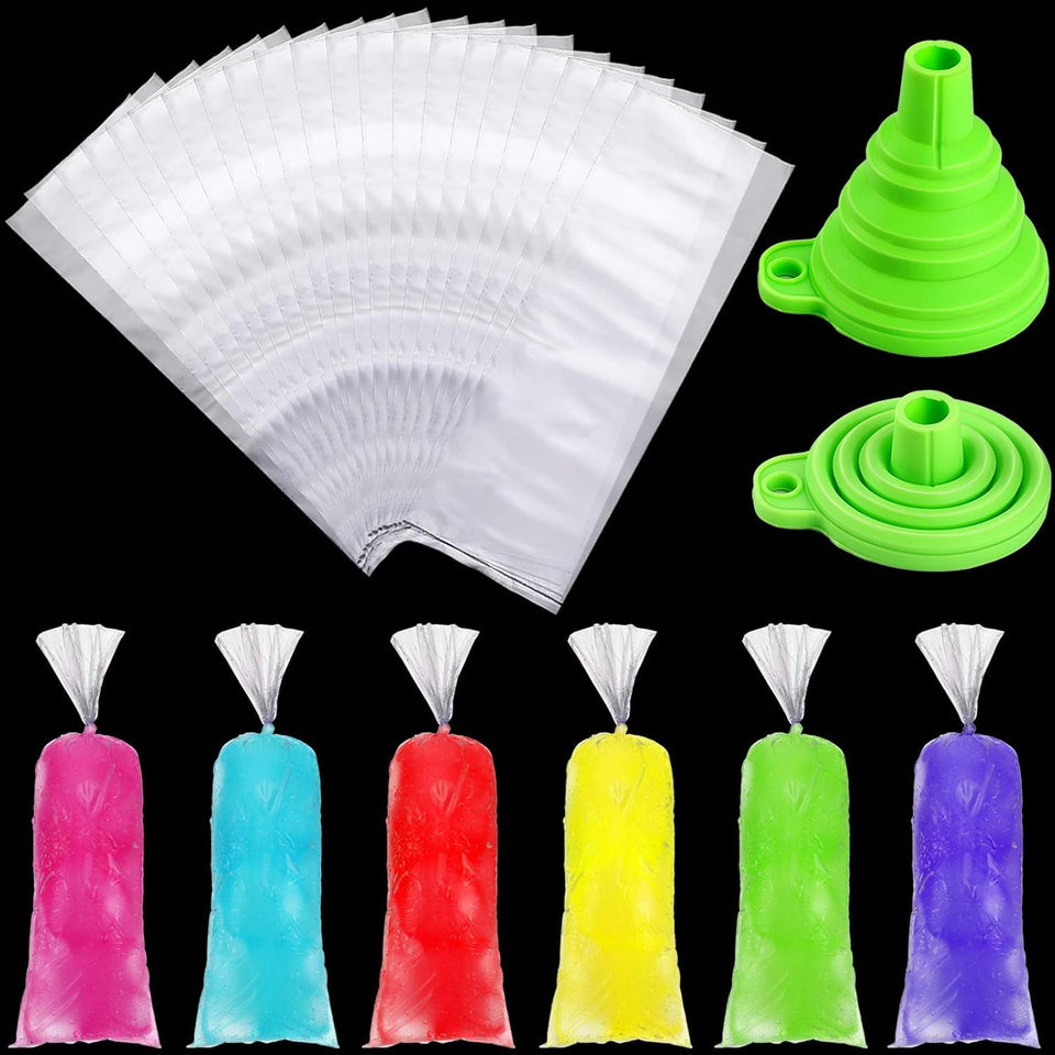 Boao ice lolly bags packaging shows a large quantity for DIY frozen treats.