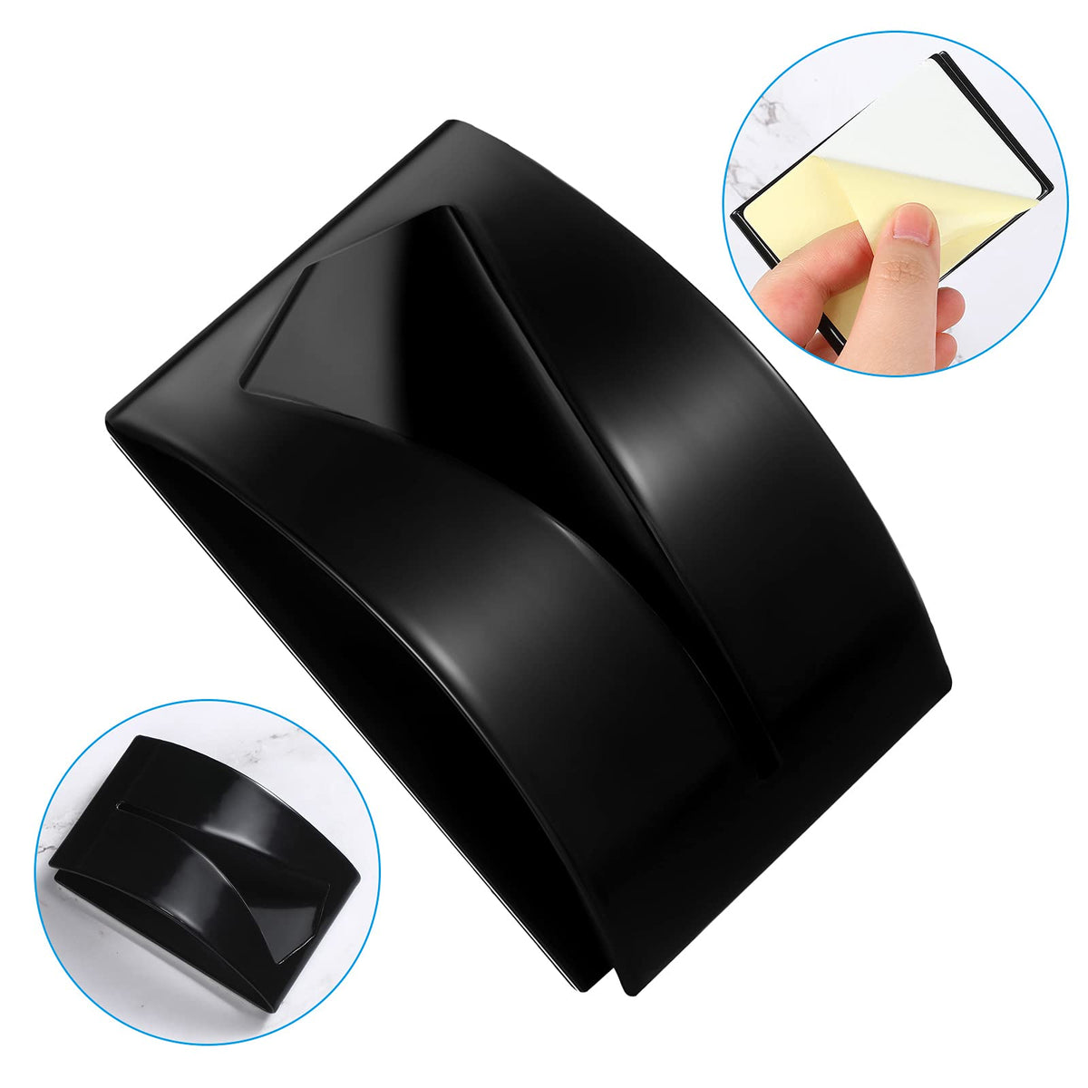 Boao black towel hook set blends with modern kitchens and bathrooms.