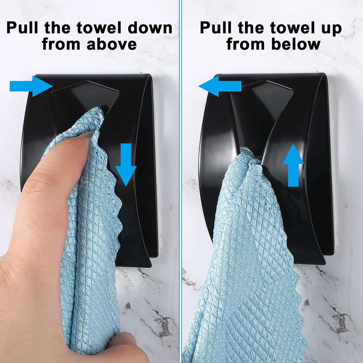 Boao compact towel hook fits small spaces on counters or walls.