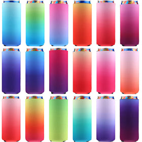 Boao gradient slim can sleeve pack fits 12 oz cans and keeps drinks cold.