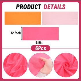 Boao light pink chiffon close-up showing soft texture for elegant tables