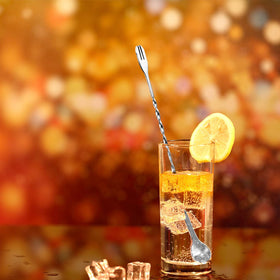 Boao stainless steel cocktail spoon with durable finish.