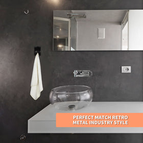Boao stainless steel towel holder triangle hollow grip keeps towels secure.