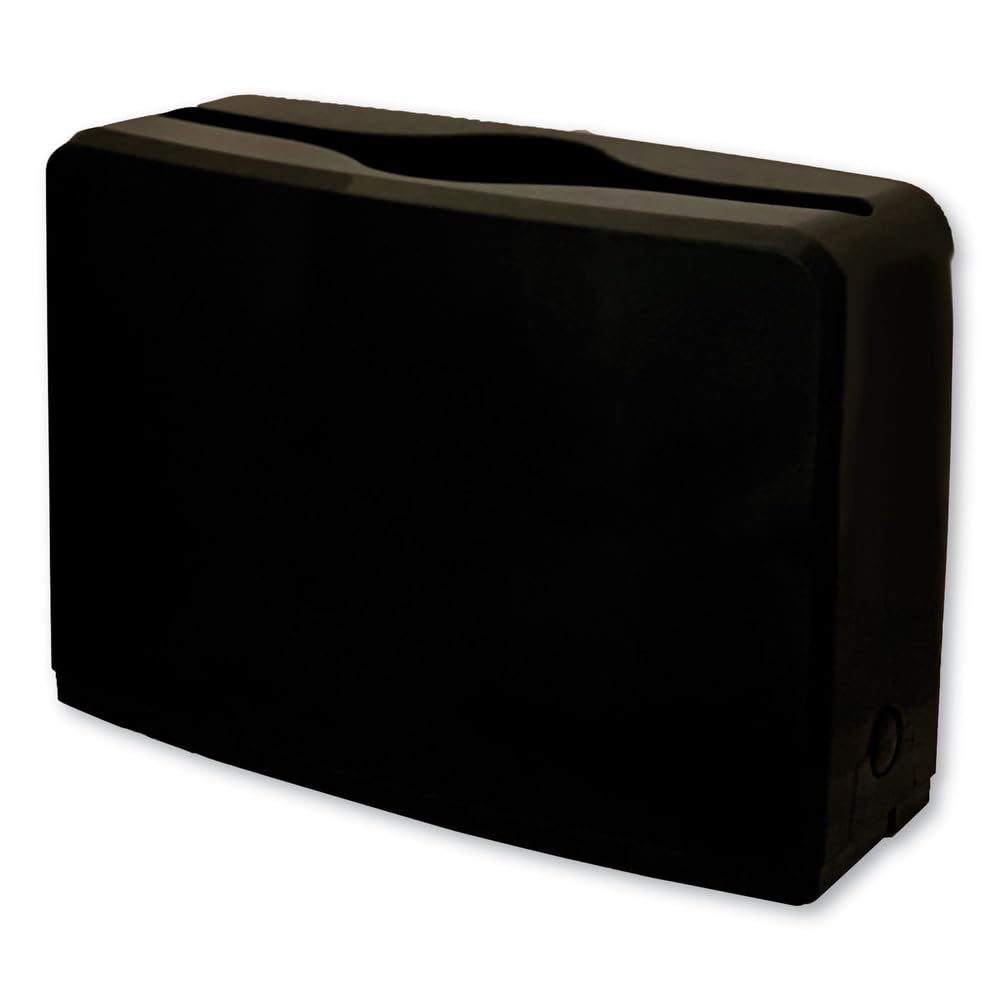Boardwalk GEN countertop folded towel dispenser—front view on a busy counter enabling quick refills.