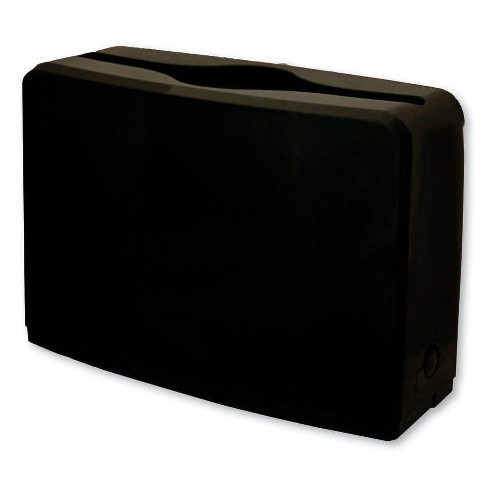 Boardwalk GEN countertop folded towel dispenser—front view on a busy counter enabling quick refills.
