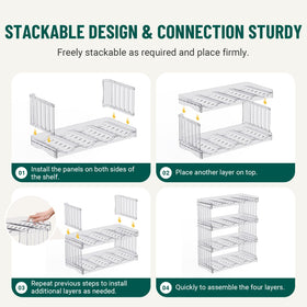 Bobomoment clear design blends with any kitchen decor while boosting storage.