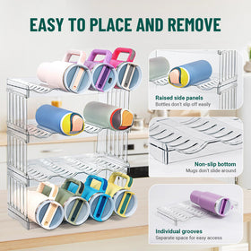Bobomoment easy tool-free assembly quickly expands cabinet space.