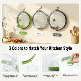 Bobomoment heat-resistant handle provides safe, easy lifting of hot portions.