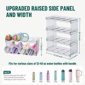 Bobomoment PET material shelf detail, sturdy and translucent for clear visibility.