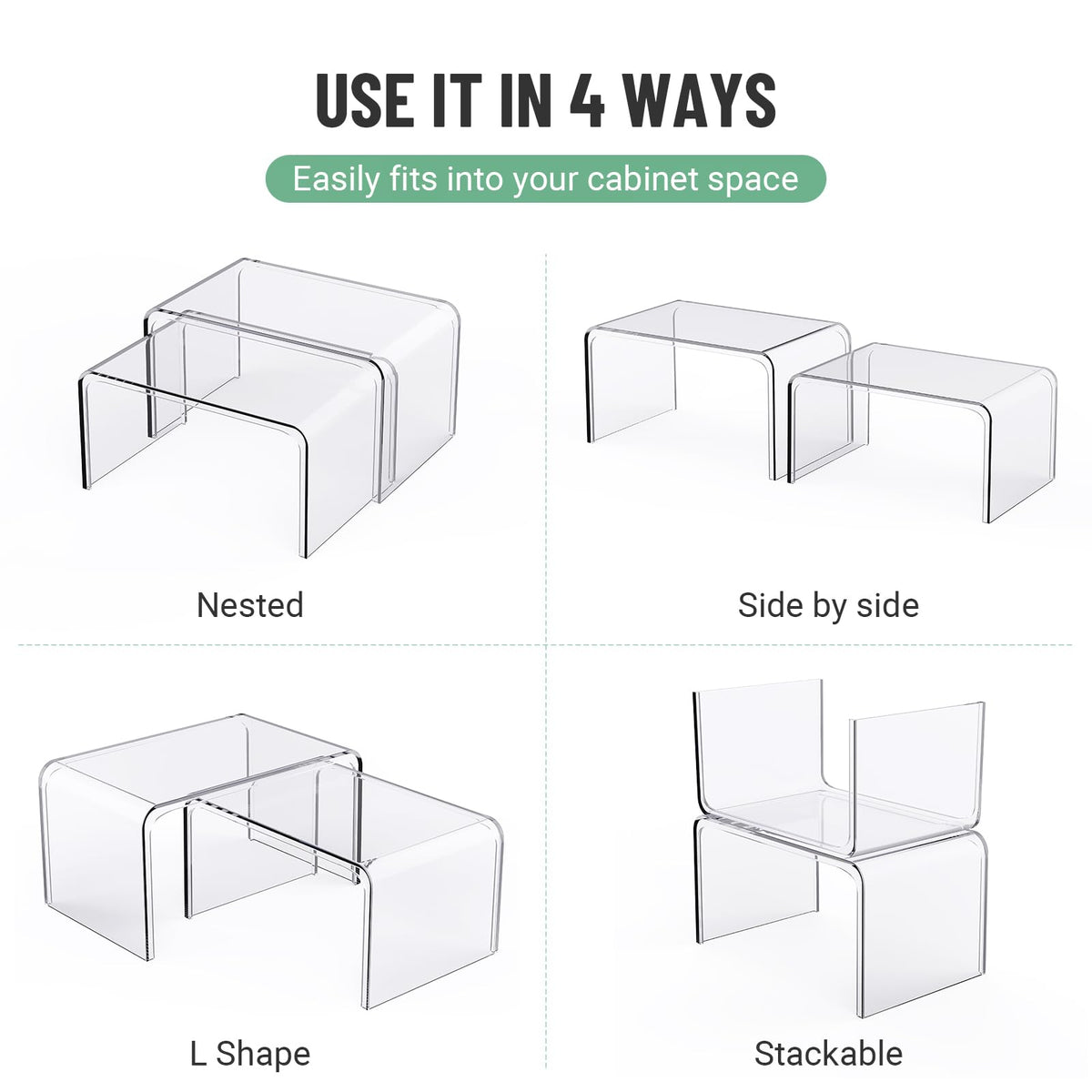 Bobomoment sturdy 33 lb per shelf supports kitchen items securely.