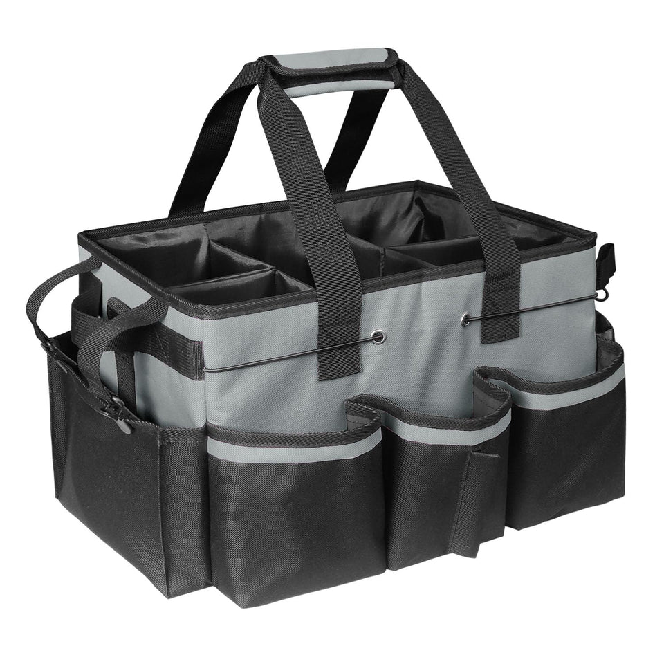 Boczif Cleaning Caddy Bag with a sturdy handle for easy carrying and quick access.