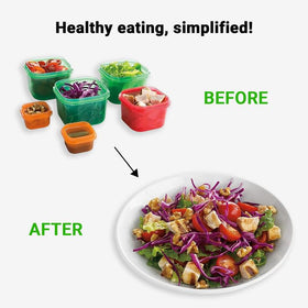 BODi secure locking lids keep portions fresh throughout the day.