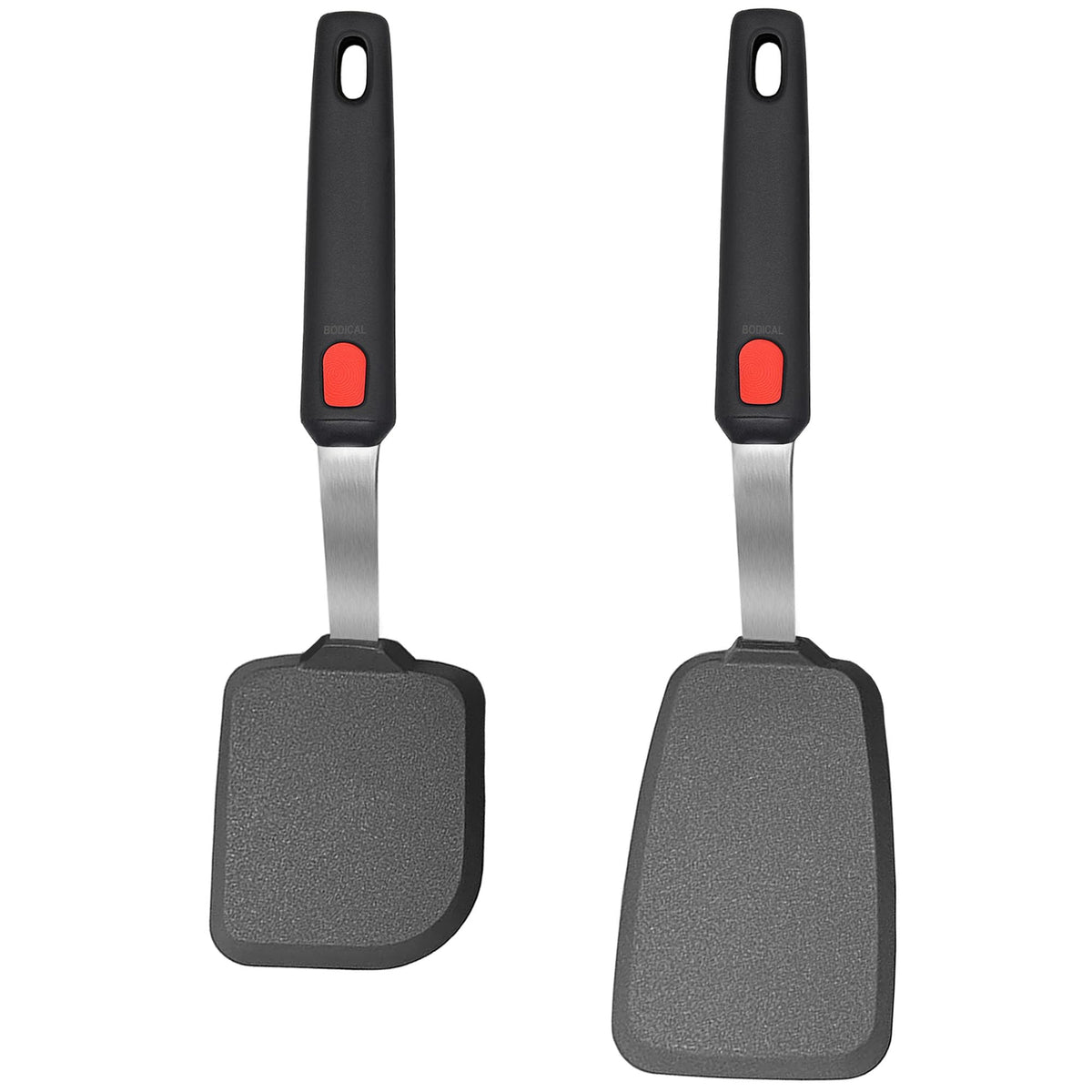 BodiCal large silicone spatula turner for eggs and pancakes on nonstick pans.