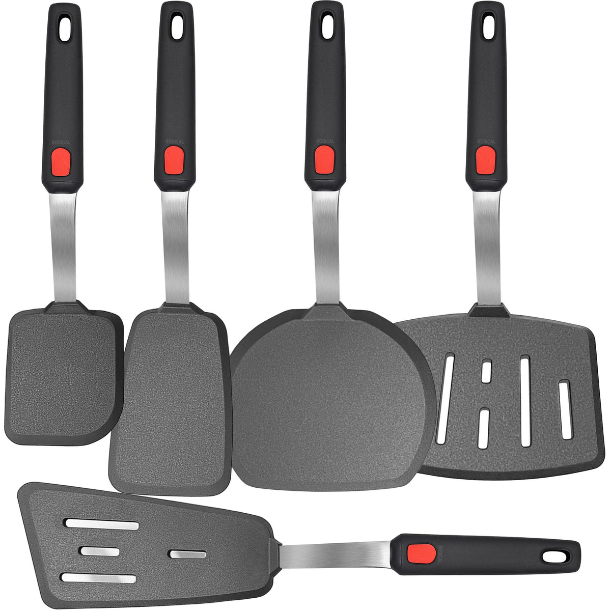 BodiCal spatula set packaging shows ready-to-use silicone tools for home cooks.
