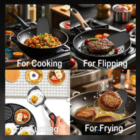 BodiCal nonstick-friendly spatula avoids scratching nonstick cookware.