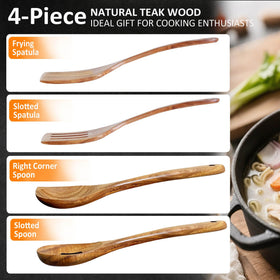 BodiCal teak utensils gift box showcases durable kitchen tools.