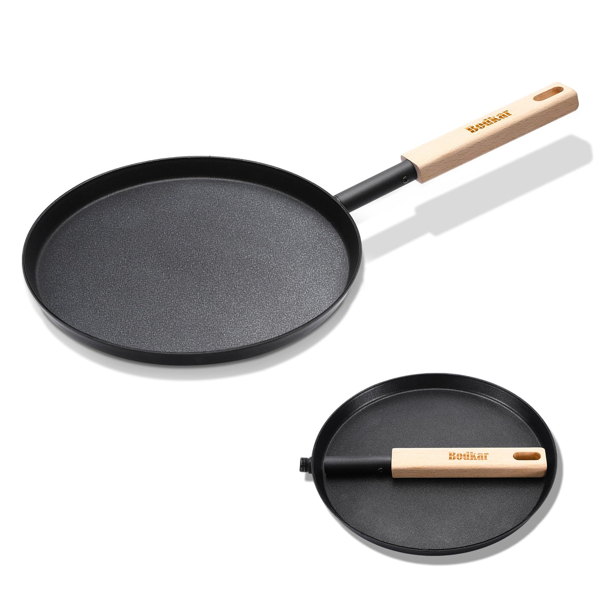 bodkar detachable wooden handle shows easy storage and picnic versatility.