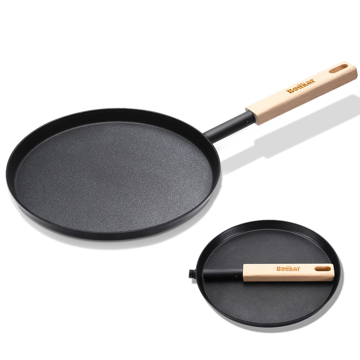 bodkar lightweight grill pan fits all cooktops for versatile on-the-go meals