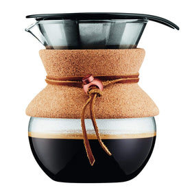 Bodum 17oz pour-over setup for precise, aroma-rich brewing.