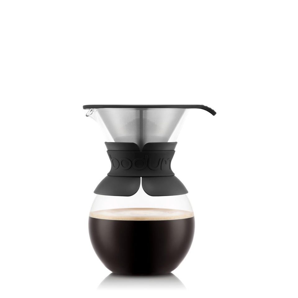 Bodum 34oz pour-over glass carafe highlights pure flavor with borosilicate glass