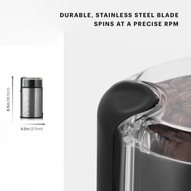 Bodum Bistro pulse-control coffee grinder offers easy texture customization