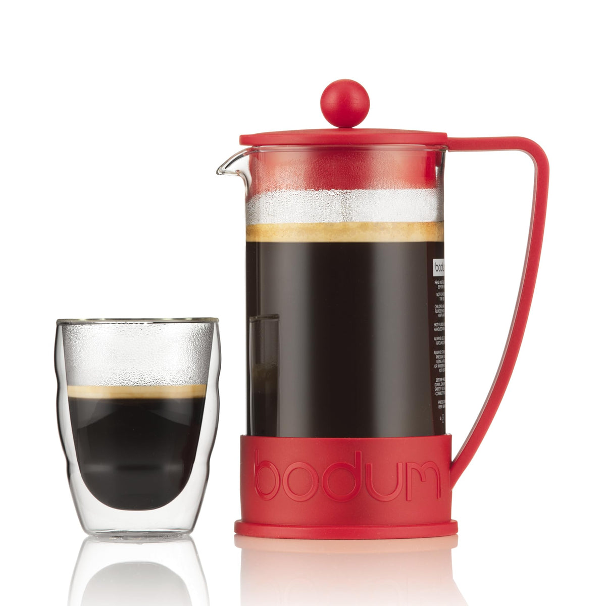 Bodum Brazil 34oz French Press ready to brew for fresh coffee at home