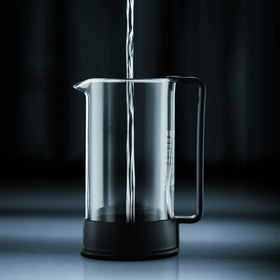 Bodum Brazil French Press filter keeps grounds behind for a clean cup