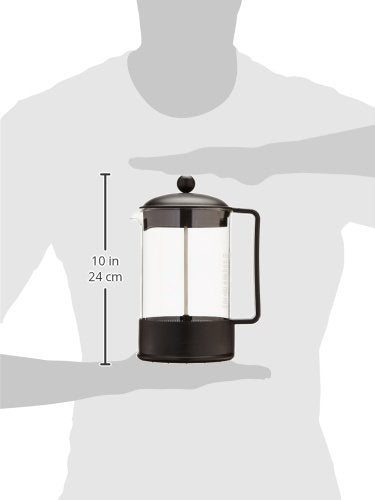 Bodum Brazil 51oz French Press base and handle in BPA-free plastic for safe use.