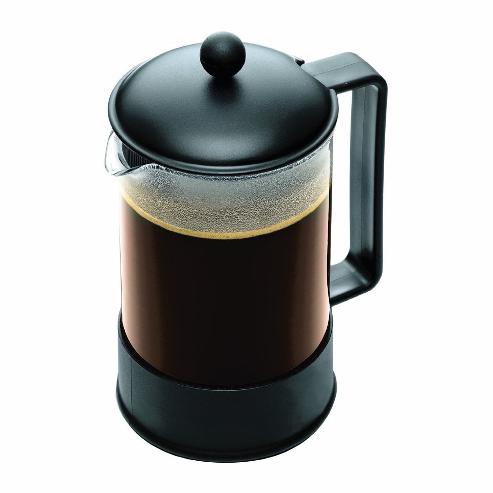 Bodum Brazil 51oz French Press carafe in heat-resistant borosilicate glass for durable brewing.